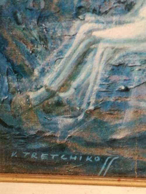 SIGNED Tretchikoff `Wild Horses` Print